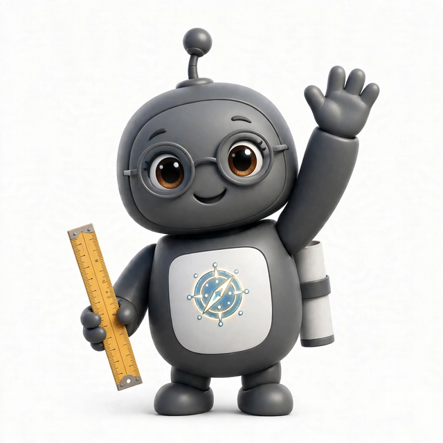ArchitectAgent mascot — a robot dressed for the job