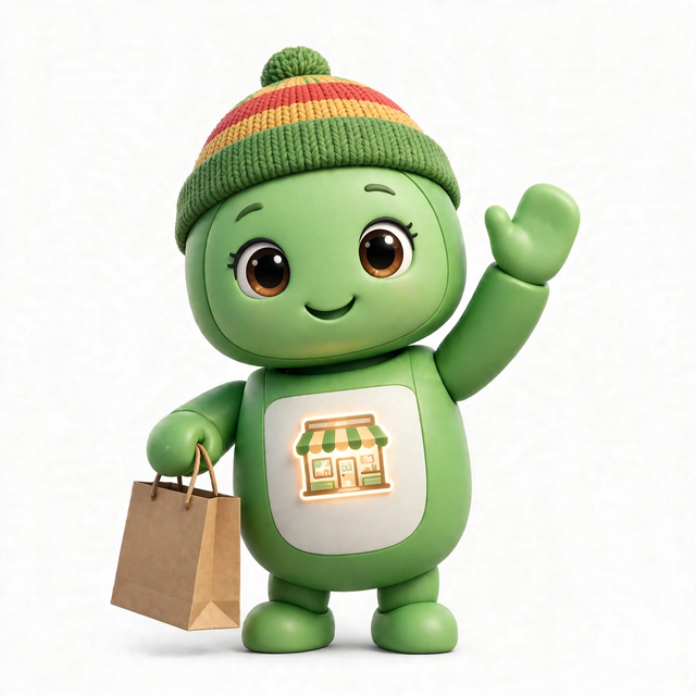 CannabisAgent mascot — a robot dressed for the job