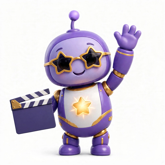 CastingAgent mascot — a robot dressed for the job
