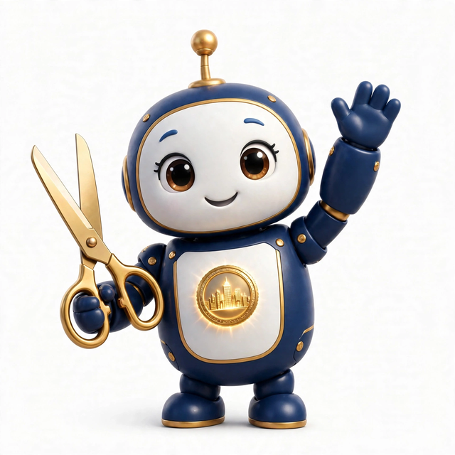 ChamberAgent mascot — a robot dressed for the job