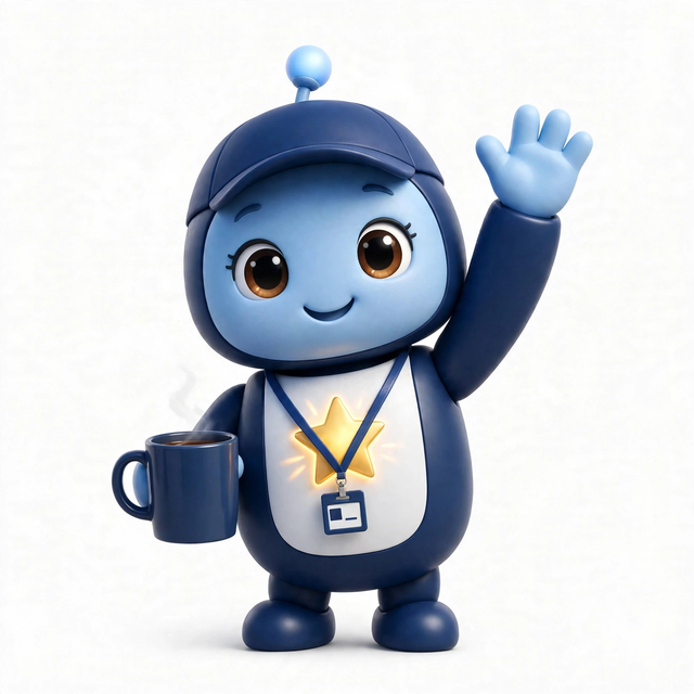 FedAgent mascot — a robot dressed for the job
