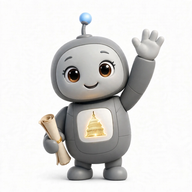 GovernmentAgent mascot — a robot dressed for the job