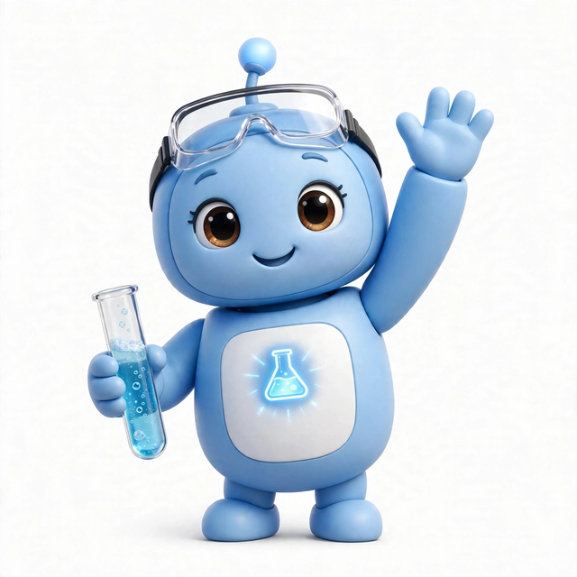 LabAgent mascot — a robot dressed for the job