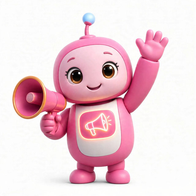 MarketAgent mascot — a robot dressed for the job