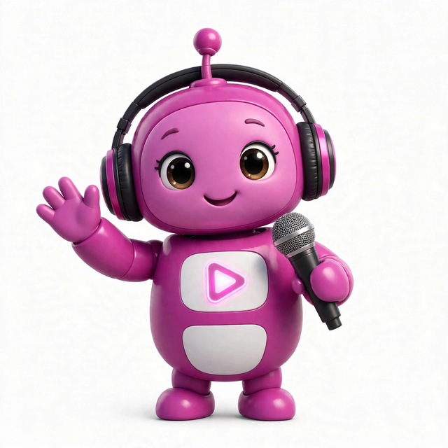 MediaAgent mascot — a robot dressed for the job