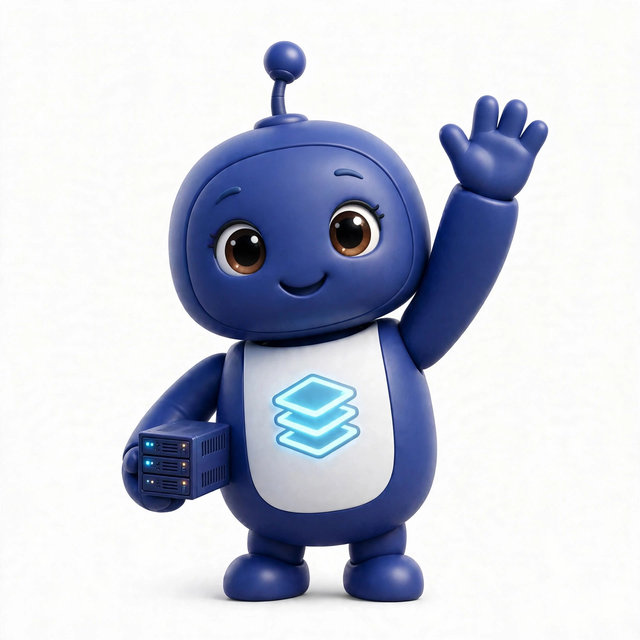 StackAgent mascot — a robot dressed for the job