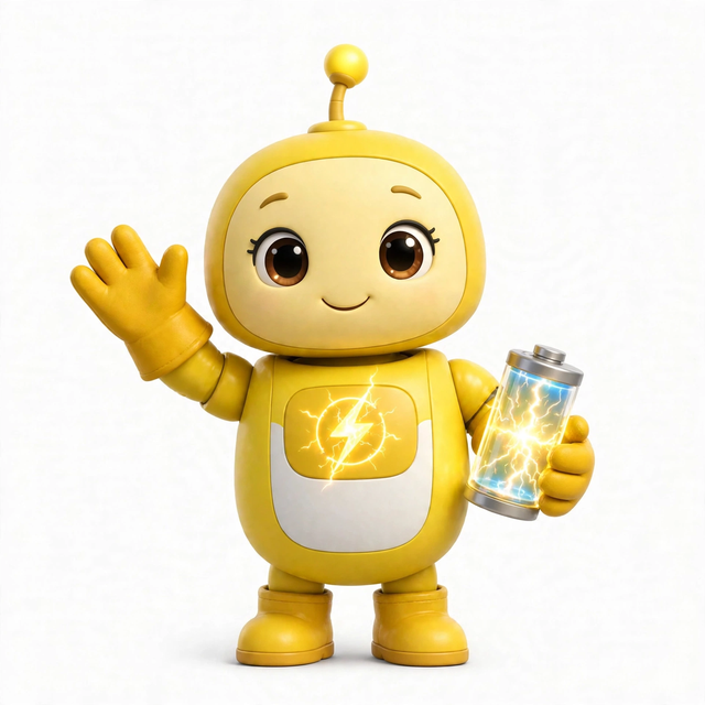 WattAgent mascot — a robot dressed for the job