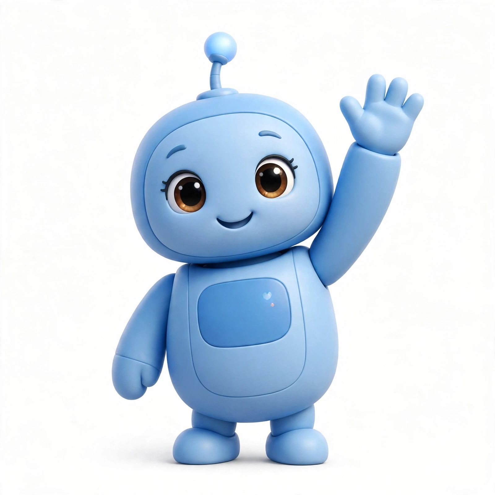AssociationAgent mascot — a light-blue robot waving hello